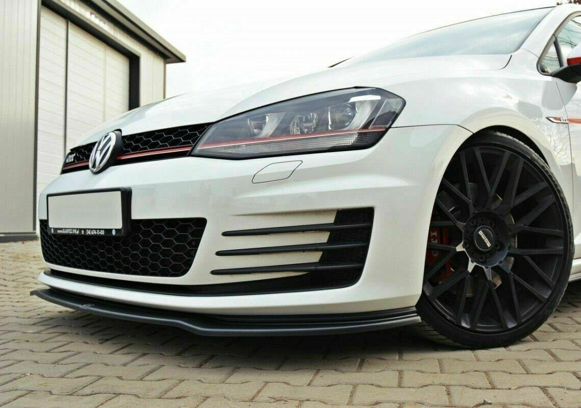 VW Golf 7 MK7 GTI  GTD Front Lip Cup Divider Chin Valance splitter